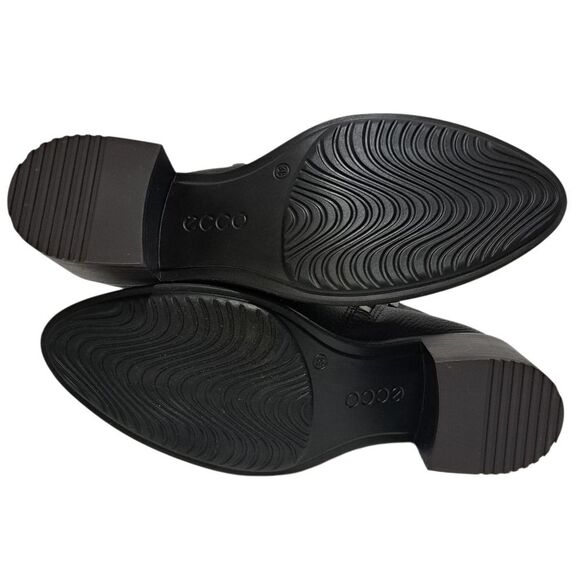 Ecco Women's Shape 35 Sartorelle Western Goth Blacked Heel Mid Ankle Boots S 7.5 - Picture 8 of 17